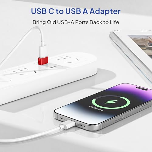 image for Elebase for Airpods Pro 3 Adapter,USB to USB C Adaptor 4Pack,USBC Fema
