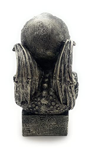 Estatua Cthulhu de resina con acabado bronce 6.75 in miniatura 6