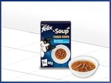 Felix Soup Tender Strips Suppe für Katzen, Fisch Sorten-Mix, 1 Packung (6 x 48g)