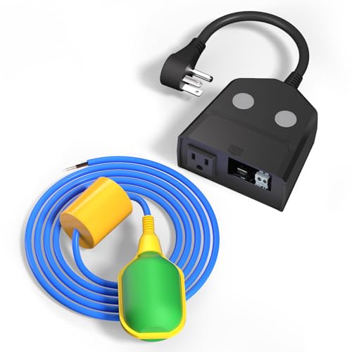 Image of Sump Pump Alarm, High /Low Water Level Alarm with 120dB Alarm, Built-in Backup Battery, IPX4 Waterproof, with 10ft Float Switch for Basement Sump, Water Tank, Septic Tank