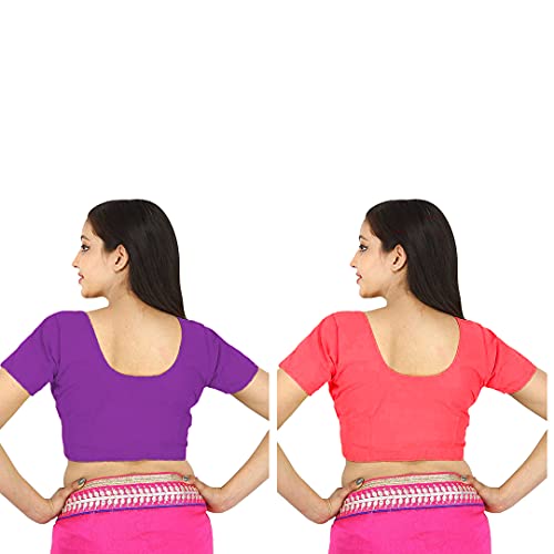 Image of Namita Women's Rubia Cotton Solid Half Sleeve Blouse