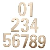 Veemoon 10stücke Teiliges Hausnummern Selbstklebend Goldene Tür Und Adressnummern Für Außenbereich Geeignet Für Hotels Und Privatwohnungen