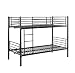 MUEBLIX | Literas Juveniles 90x190 | Estructura de Metal | Literas Juveniles con Escalera | Litera Doble | Modelo Alberto