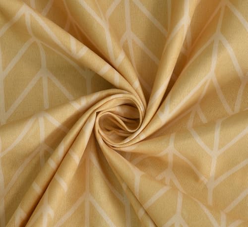 Image of 220 TC 100% Polycotton Feel Bedsheet for Single Bed with One King Size Pillow Covers Soft /Breathable Wrinkel Free -60x90 Inches - Yellow