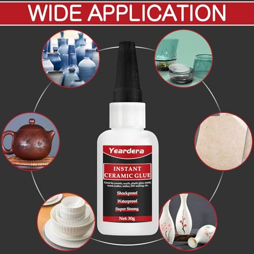 Yeardera BLJS-003 Ceramic Glue, 30G Instant Ceramic Super Glue thumb #5