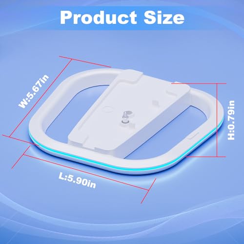 Image of HONCAM Vertical Stand for PS5 /PS5 Slim /PS5 Pro Consoles, PlayStation 5 Vertical Stand with 7 RGB Lights for PS5 Digital /PS5 Disc, PS5 Slim Digital /PS5 Slim Disc,PS5 Pro Console with Screw,White