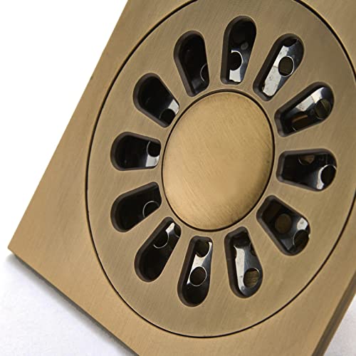 Drain de douche carré et drain de sol pour évier de douche en cuivre robuste - 5