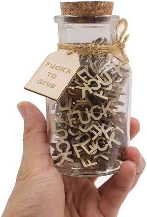 fuc k jar（5oz） Gift Jar,Fuc ks to Give,Fuc k Wooden Cutout Letter...