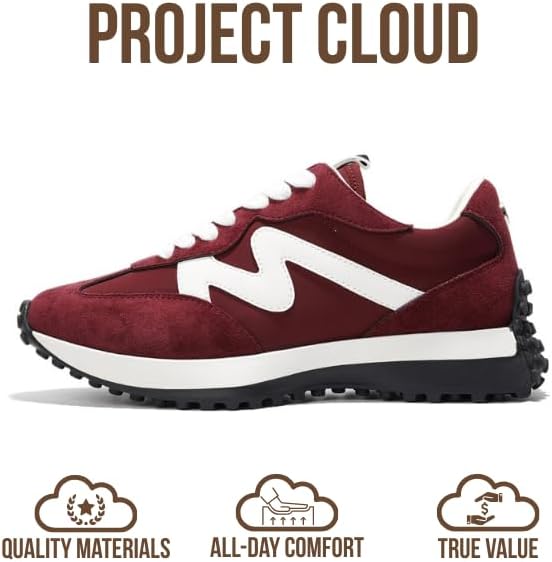 Project Cloud Trendy Fashion Sneakers for Women 2026 - Memory Foam and Non-Slip Comfortable Casual Ladies Shoes for Womens Fashion Sneakers - Lightweight Lace-up Shoes (Lecco) - Image 4