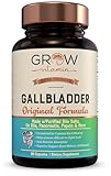 grow vitamin Original Gallbladder Formula, Made w/Purified Bile Salts & Ox Bile Digestive Enzymes - Includes Carefully Selected Digestive Herbs - 90 Capsules