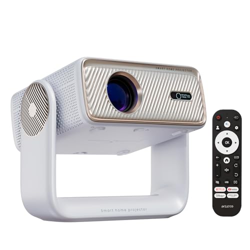 WZATCO Yuva Horizon 1080P Google TV Projector, 1500 ANSI Lumens, White - Image 2