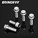 dynofit 12x1.25 Wheel Lug Bolts for Wheel Spacers, 20pcs ET 28mm Shank 17mm Hex 48mm Length Solid Chrome Studs Set for 2015-2021 Je/ep Renegade, 2018-2021 Compass, 2014-2021 Cherokee and More