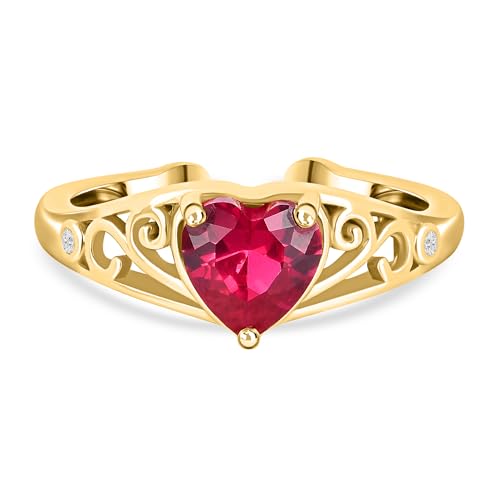 Image of ROOVI Pure 925 Sterling Silver AD Ring I Indian Ring Size-14 I Gifts for Girlfriend I Gifts for Women & Girls| With Certificate of Authenticity and 925 Stamp