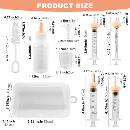image for NOVYQREN Pet Nursing Kit, Newborn Cat Bottle Feeding Set, for Newborn 