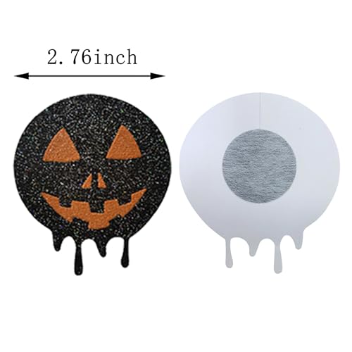 Women's Disposable Nipple Covers Halloween Stickers 8 Pairs3