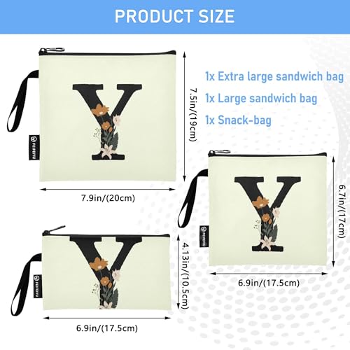 3 bolsas reutilizables para snacks y organización de viaje miniatura 3