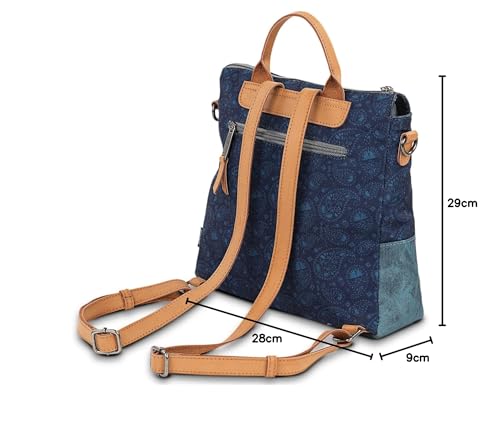 Lois - Mochila Casual Pequeña para Mujer - Bolso de Marca. Moda 315597, Azul - imagen 10