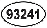 US Decal, Inc. Number 93241 Oval Sticker