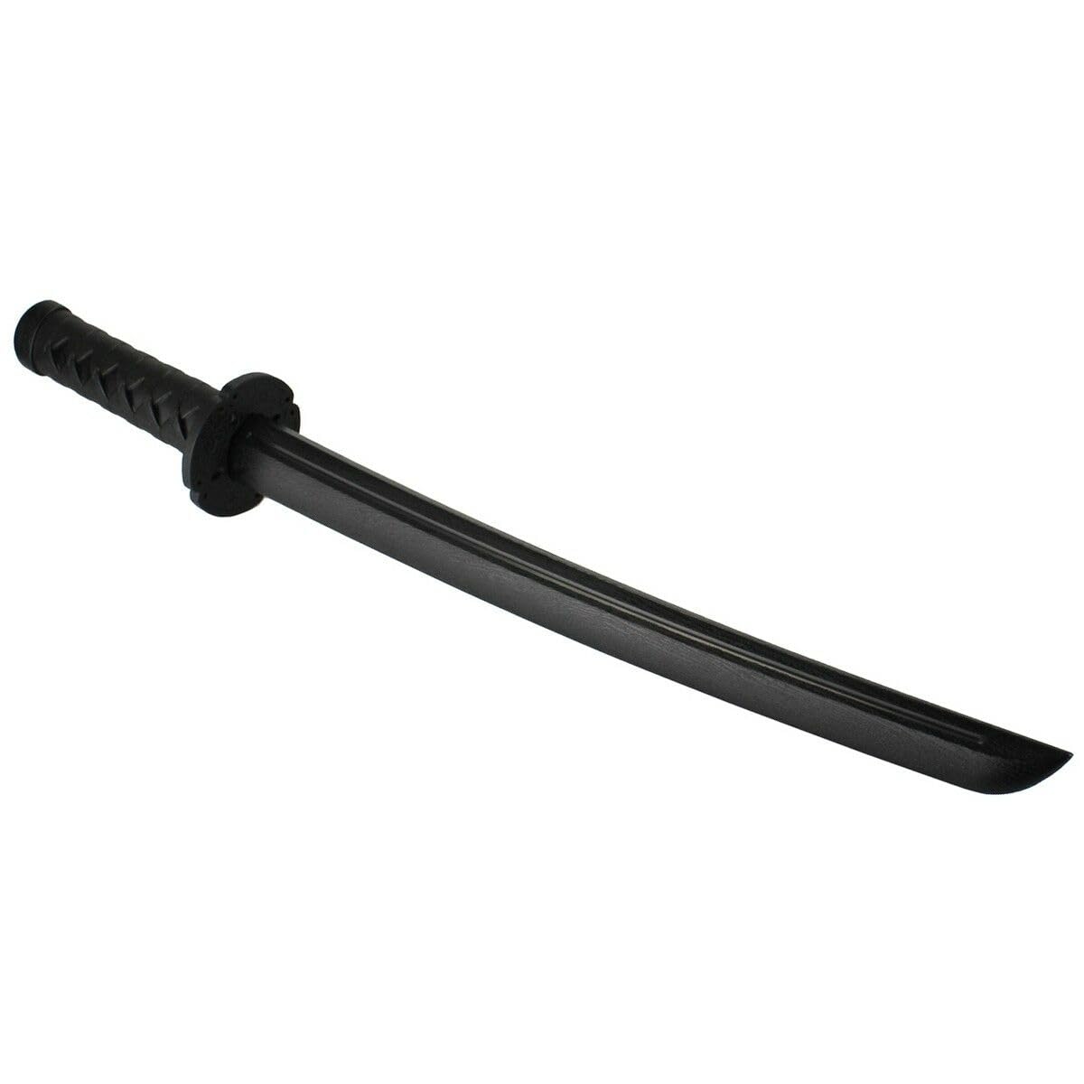 Shoto 62 cm schwarz aus TPR-Kunststoff kurzer Bokken Katana Japanisches Holzschwert Samurai Schwert Holz Kurzschwert Aikido Training