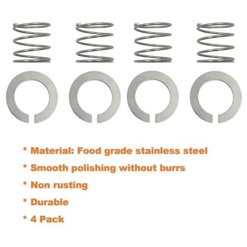 Mitchenify SPRINGWASHER003 4-Pack Stainless Steel Spring And Washer Fit For Kitchenaid Stand Mixer, Quick Install Accessories And Upgrade Parts Kit thumb #3