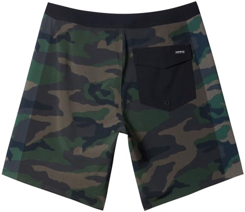 Quiksilver - Mens Highline Hawaii Arch 19 Boardshort, Color Surf Days/Camo, Size: 312