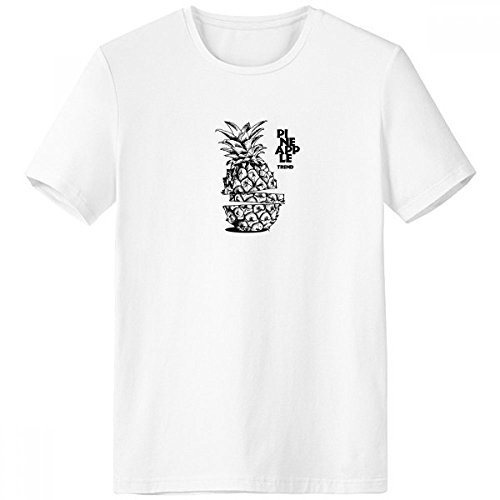 T-shirt Homme Pineapple Dessin Fruit Cadeau Original Tendance pour Anniversaire