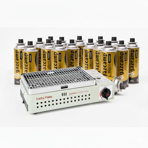 Lucky Flame LF-90 GD Gasgrill BBQ mit Butan MSF-1A...