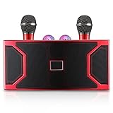 karaoke television machine 【Luces de Discoteca Coloridas】El mini sistema de sonido de karaoke tiene dos luces iluminadas, que pueden cambiar el efecto de luz para iluminar la bola de discoteca LED para iluminar tu fiesta, ¡puedes ajustar la luz según tu estado de ánimo y divertirte