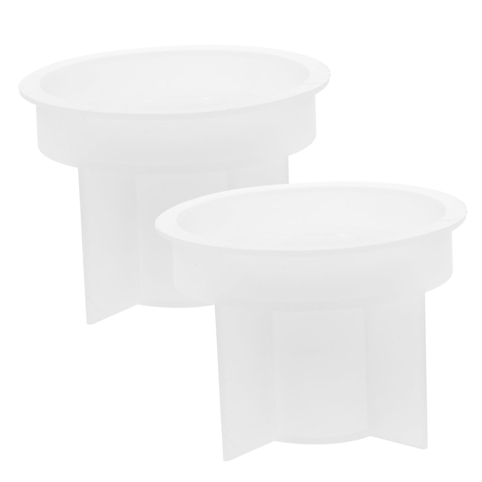 TEHAUX 8pièces Moules à Bougeoir Silicone Moldes De Bougies Ronds Support De Bougie Flexible Et Pratique Pour Créations Artisanales