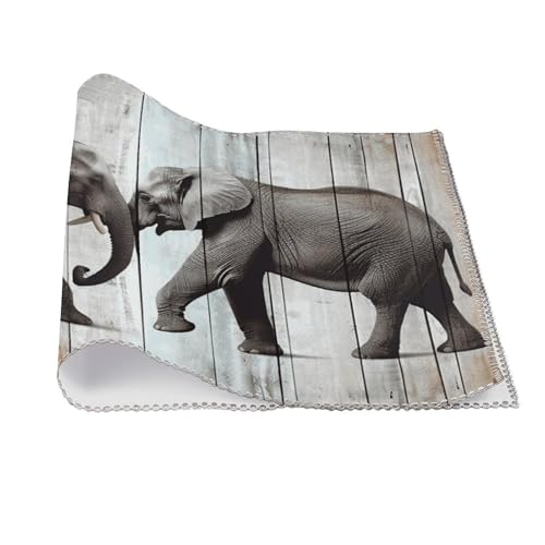 Sets de table éléphant pour une décoration de table de salle à manger chaleureuse