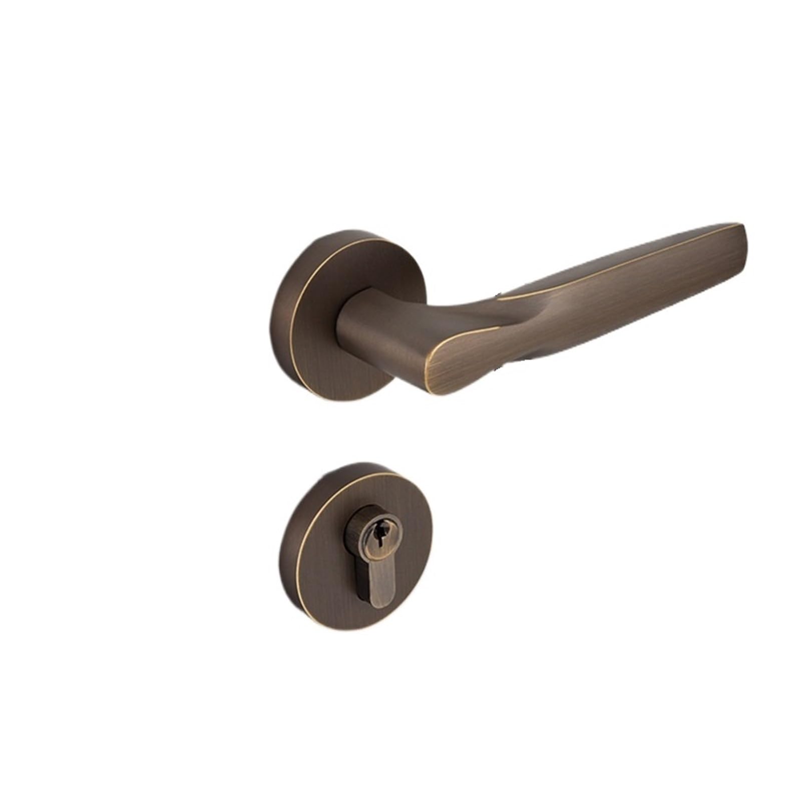 Serrure de porte intérieure magnétique silencieuse laiton