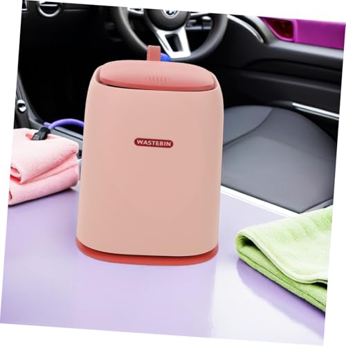 Poubelle de bureau mini plastique couvercle antidébordement bac de rangement