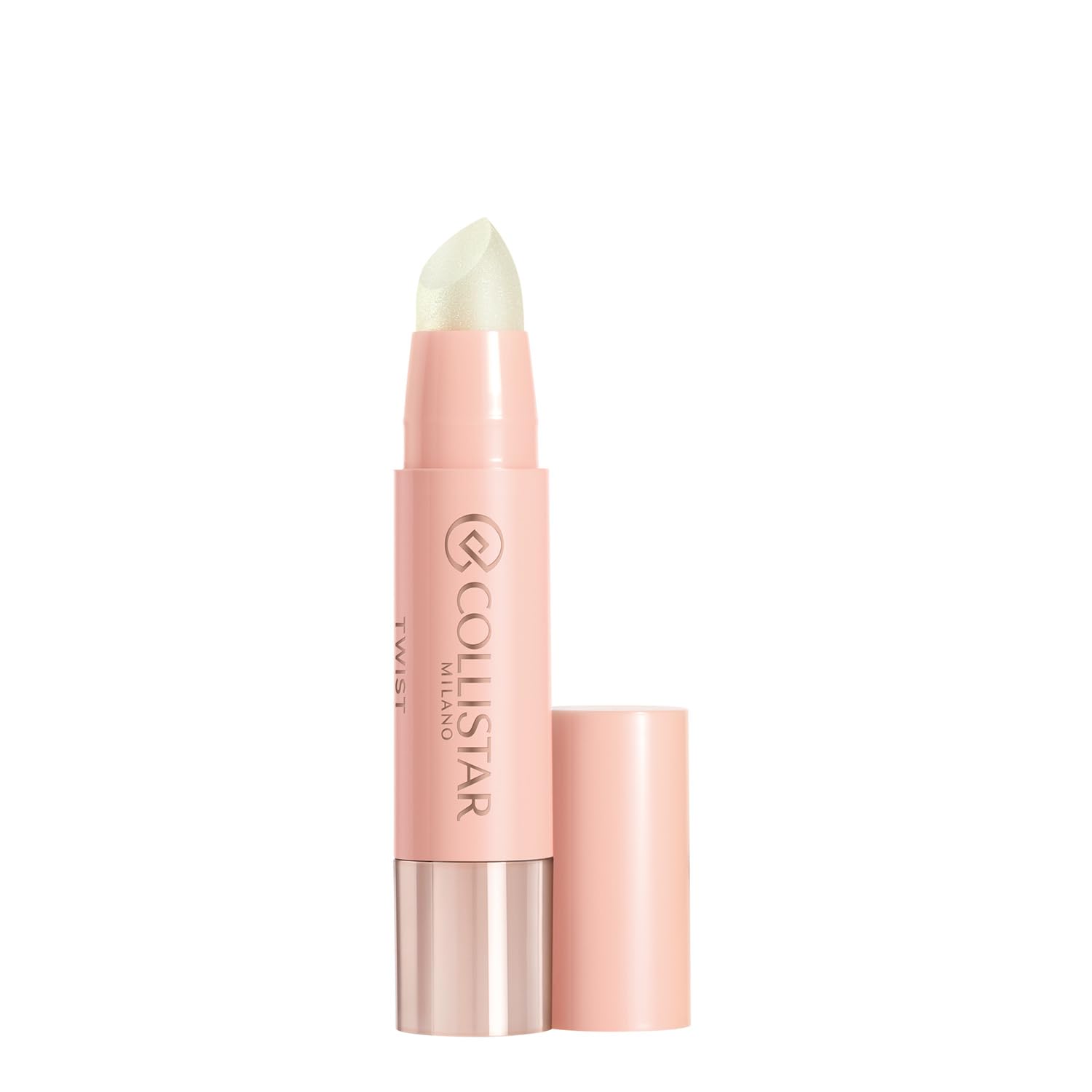 Collistar Twist Balmy Gloss, Moisturising, Plumping Gloss, 20H Hydration, Hyaluronic Acid, Ultra Shine, Precise Lipstick Application, No. 201 Transparent Pearl, 2.8 g