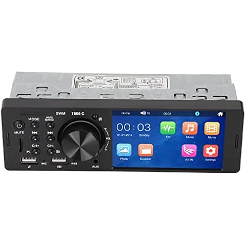 Estéreo de Coche con Pantalla Táctil Bluetooth y Radio FM Cover