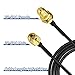 Bingfu WiFi Antenna Extension Cable 40 feet RP-SMA Male to RP-SMA Female Bulkhead Mount Double Shielded Low Loss -100 Cable for WiFi Wireless Router Hotspot Security IP Camera