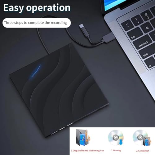 Osmond Reproductor de Grabadora de CD Blu Ray Multifuncional USB3.0 Tipo-C Externo DVD adecuado para ordenadores portátiles en cualquier ocasión - imagen 5