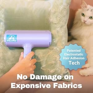 Pet Hair Remover Roller - Dog & Cat Fur Remover with Self-Cleaning Base - Efficient Animal Hair Removal Tool - Perfect for Furniture, Couch, Carpet, Car Seat, Purple Pet Hair Remover Roller – Dog & Cat Fur Remover with Self-Cleaning Base – Efficient Animal Hair Removal Tool – Perfect for Furniture, Couch, Carpet, Car Seat, Purple