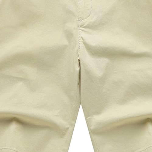 Shorts casuales para hombre con bolsillos y cintura ajustable miniatura 2