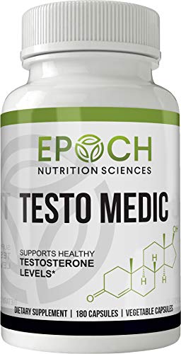 Testo Medic Test Booster - Energy Boosting, Muscle Building Hormone Aid - Natural Enhancement Supplements for Men, Bodybuilding, Gym, Fitness - No D-Aspartic Acid