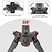 BZTAC Tactical Durable Sturdy Portable Bipod Mlok Picatinny Quick Detach Head for Rifles with 6 Adjustable Heights for Shooting Hunting Accessories