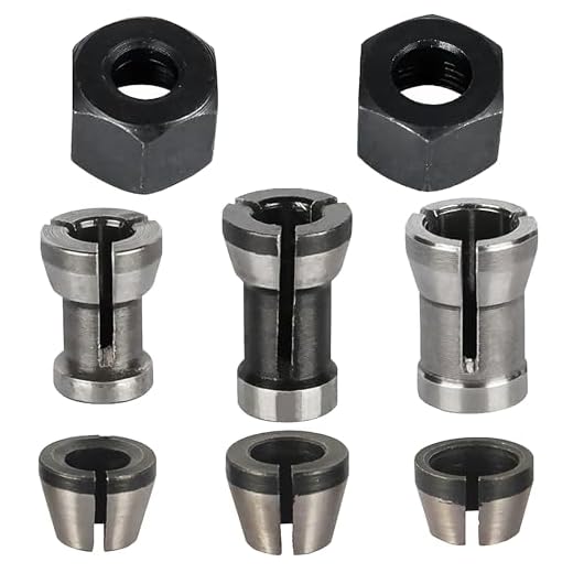 Versatile Router Collet Chuck Adapter Set