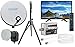 Produktbild SCHWAIGER -TVSET- Camping-Sat-Anlage digital komplett | Camping Satelitenschüssel | TV 20" | Satelliten-Schüssel mit Single LNB | Sat-Kabel 10 m | Dreibeinstativ | Sat Antenne aus Stahl, 42 x 42 cm