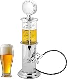 Distributeur d'alcool à pompe à essence, distributeur de bière transparente de 450 ml, mini distributeur d'alcool, facile à nettoyer, cadeau de fête d'alcool for homme, cuisine, bar de brassage à domi