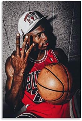 RTYHJ Michael Jordan Canvas Art Poster and Wall Art Picture Print Modern Family bedroom Decor Posters 16x24inch(40x60cm)