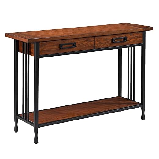Leick Home Rustic Two Drawer Console Table