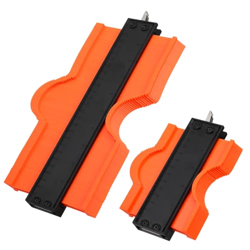 Gadpiparty 2piezas Calibre De Contorno Bloqueo Herramienta De Medición Precisa Para Carpintería y Trabajos Para Duplicar Formas y Cortes Suelos
