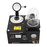 Vakuum-Gussmaschine 1500W 1250°C – Schmelzofen mit Vakuum-Pumpaggregat, Graphittiegel 2kg, Druckguss für Gold Silber Kupfer, Schmuckherstellung Metallguss, 4 CFM 1/3 HP