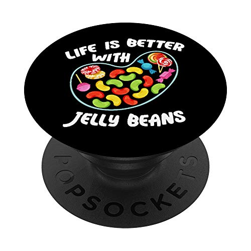 Life Better Jelly Bean Candy Fruity Juicy Bean Day PopSockets PopGrip: Agarre intercambiable para Teléfonos y Tabletas