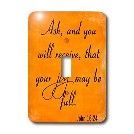 Verset biblique Jean 16-24 interrupteur cadeau chrétien original - 4