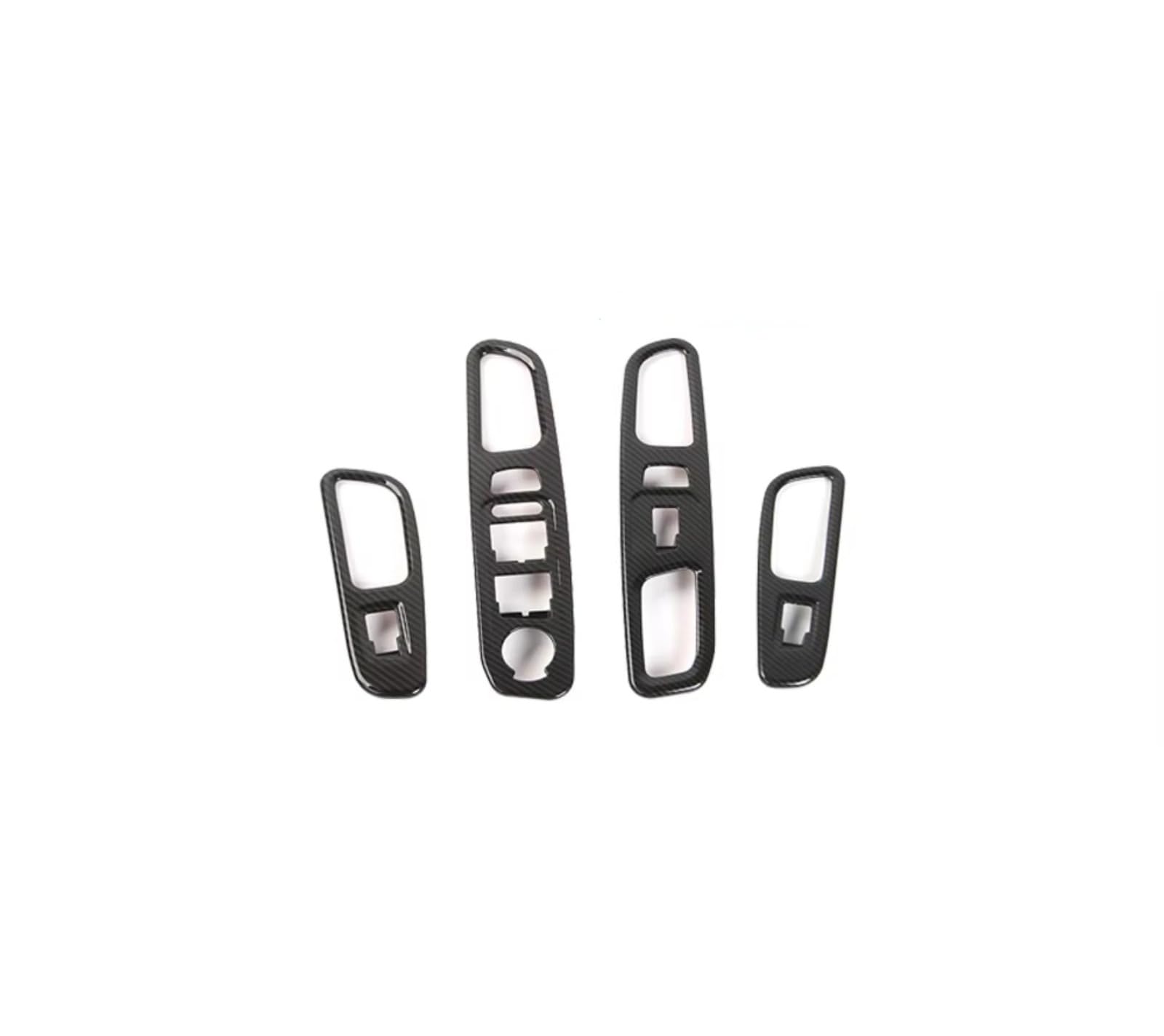 Car Interior Moulding Trim for Jeep for Renegade 2016 Up Steering Wheel Decoration Gear Protective Central Control ABS Cover Stickers Car Interior Accessories(Window Lift)